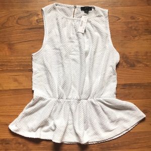 J. Crew Tops - J.Crew raised dot peplum top J. Crew Tops - J.Crew raised dot peplum top